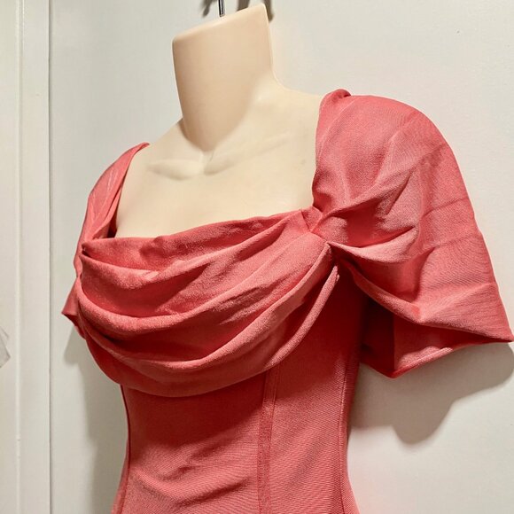 3) Revenge Bandage Fairy Coquette Girly Draped Wedding Bodycon Mini Dress XS/S - Picture 7 of 10